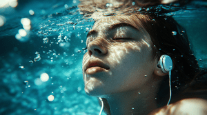 Waterproof Earphones for Swimming and Water Sports