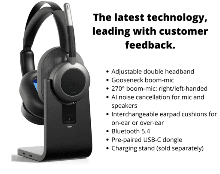 Wireless Headphones with Bass Boost & Surround Sound