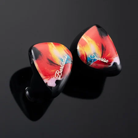 QOA Barbados Sunrise 3D HIFI Earbuds 1DD+1BA Hybrid IEMs earphones