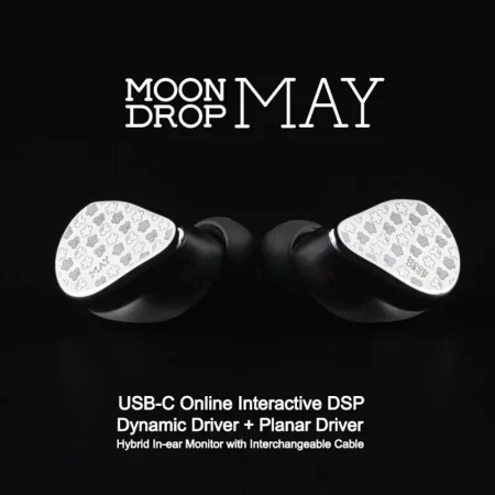 MOONDROP MAY USB Type-C Earphones Online Interactive DSP IEMs 1DD+1 Planar