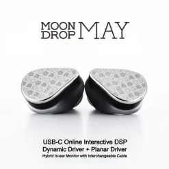 MOONDROP MAY USB Type-C Earphones Online Interactive DSP IEMs 1DD+1 Planar