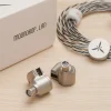 kf S7caee09f74c24e22ac57dd1dd226fb0cJ Moondrop LAN Earphone 10mm Dual Cavity Dynamic Driver In Ear Monitor HiFi Music Headphone With 2Pin